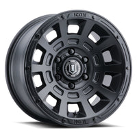 Thumbnail for ICON Thrust 17x8.5 6x135 6mm Offset 5in BS Satin Black Wheel