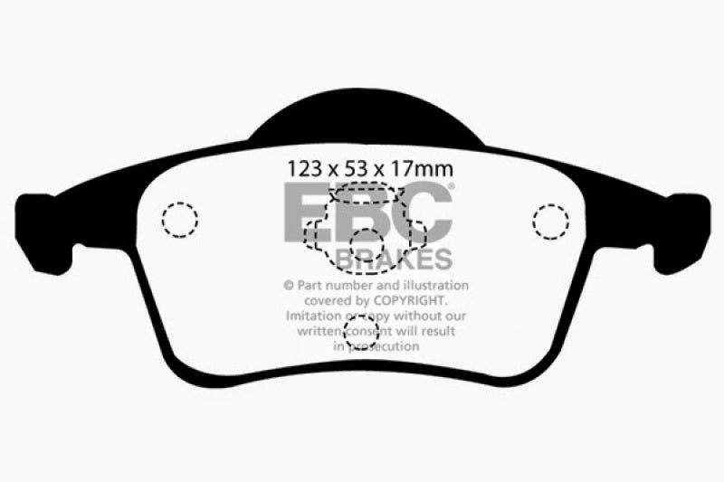 EBC 01-05 Volvo S60 2.3 Turbo T5 Redstuff Rear Brake Pads