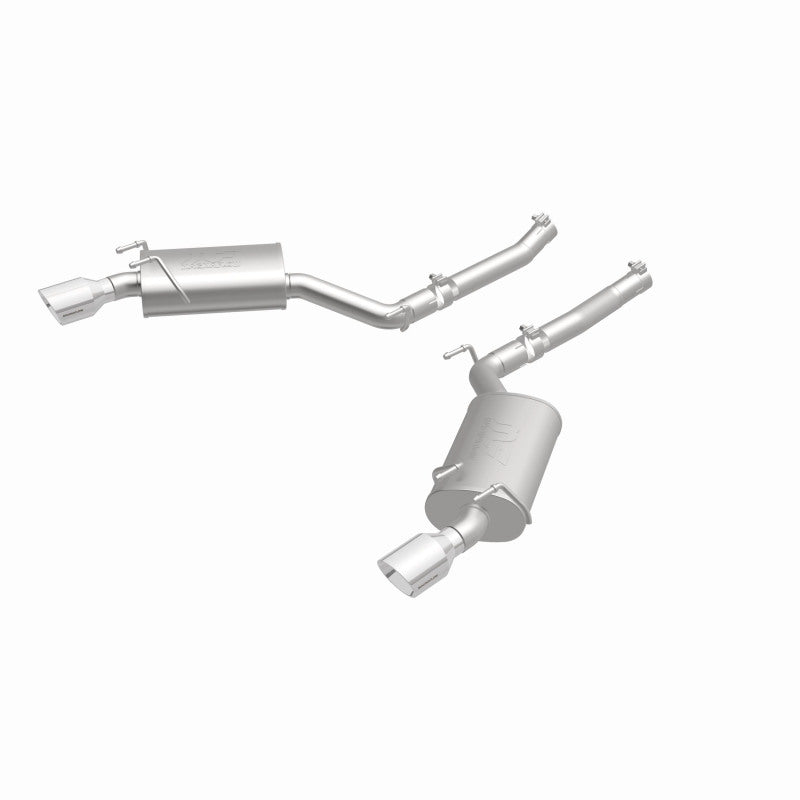 MagnaFlow Axle-Back Stainless Dual Split 4in Polished Tips 10-15 Chevrolet Camaro Convert. 3.6L V6