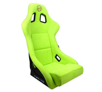 Thumbnail for NRG FRP Bucket Seat PRISMA Edition - Large (Neon Green Alcantara/  Pearlized Back)