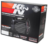 Thumbnail for K&N Street Metal Intake System for 01-16 Harley Davidson Softail/Dyna - Shaker Black