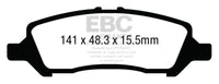 Thumbnail for EBC 12+ Dodge Dart 1.4 Turbo Greenstuff Rear Brake Pads