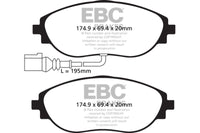 Thumbnail for EBC 12+ Volkswagen CC 3.6 Greenstuff Front Brake Pads