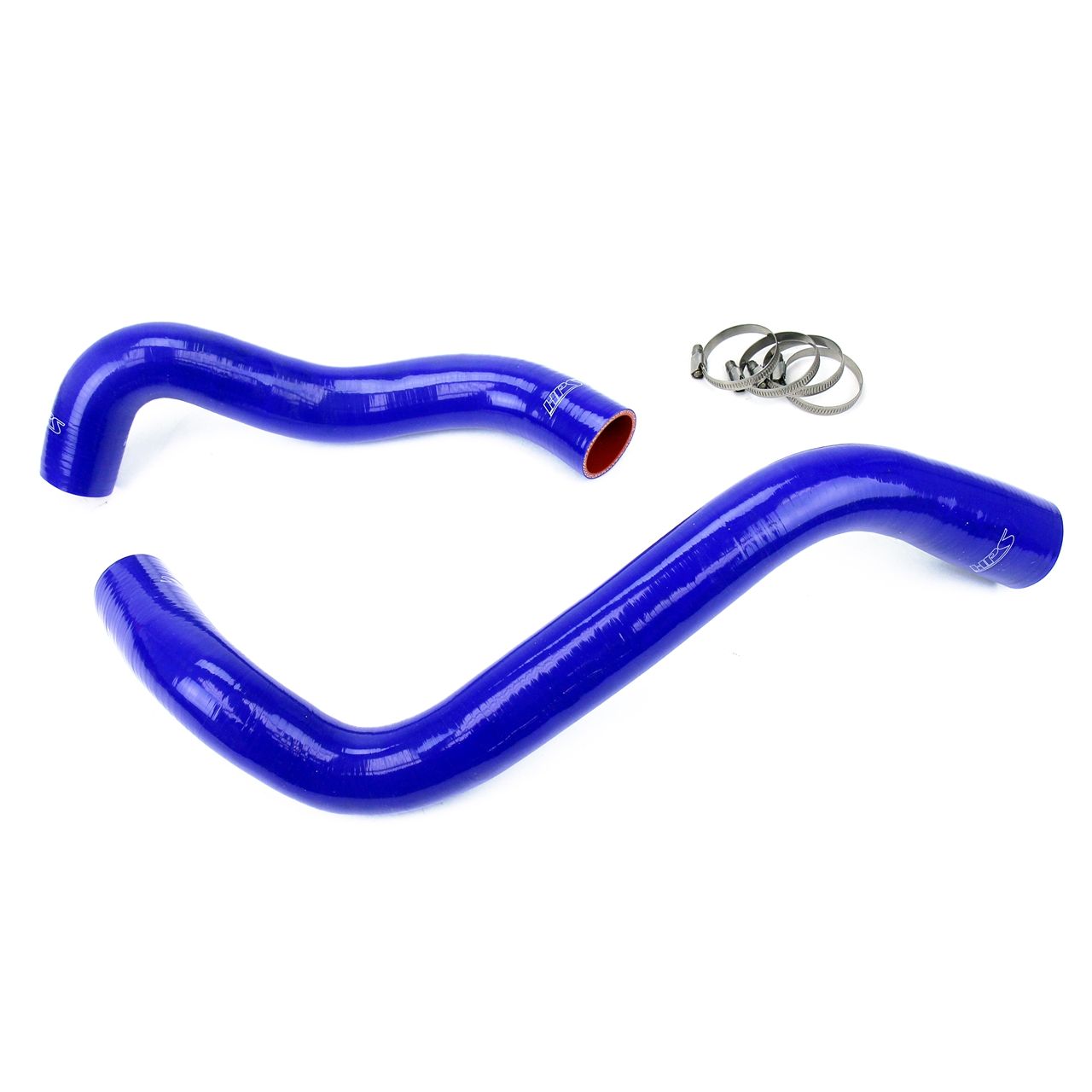 HPS Blue Reinforced Silicone Radiator Hose Kit Coolant for Ford 99-01 F250 Superduty w/ 7.3L Diesel Single Alternator