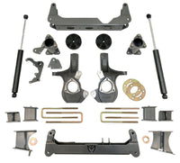 Thumbnail for MaxTrac 14-16 GM K1500 4WD w/Cast Steel Susp. (Non Magneride) 7in/7in MaxPro Spindle Lift Kit