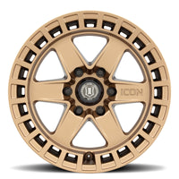 Thumbnail for ICON Raider 17x8.5 6x5.5 0mm Offset 4.75in BS Satin Brass Wheel