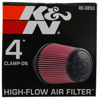 Thumbnail for K&N Universal Air Filter (4in. Flange / 6in. Base OD / 4-5/8in. Top OD / 6in. Height)