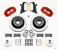 Thumbnail for Wilwood Narrow Superlite 6R Front Hub & 1PC Rtr Kit 12.88in Dril -Red 60-68 Ford / Mercury Full Size