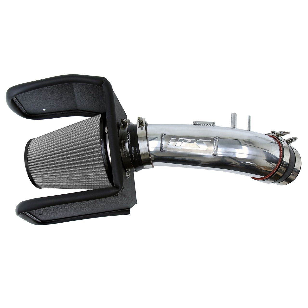 HPS Polish Cold Air Intake Kit with Heat Shield for 08-20 Toyota Land Cruiser 5.7L V8