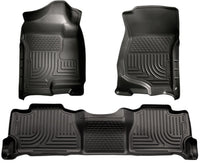 Thumbnail for Husky Liners 07-13 GM Escalade ESV/Avalanche/Suburban WeatherBeater Black Front/2nd Row Floor Liners