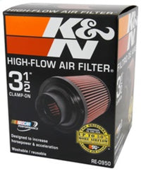 Thumbnail for K&N Universal Rubber Filter 3 1/2inch ID FLG / 6inch Base / 4-5/8inch Top / 6inch Height