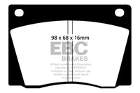 Thumbnail for EBC 67-74 Ac 428 7.0 Greenstuff Front Brake Pads