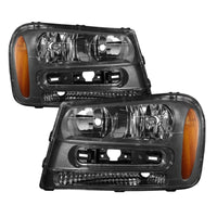 Thumbnail for Xtune Chevy Trailblazer 02-09 Crystal Headlights Black HD-JH-CTB02-AM-BK