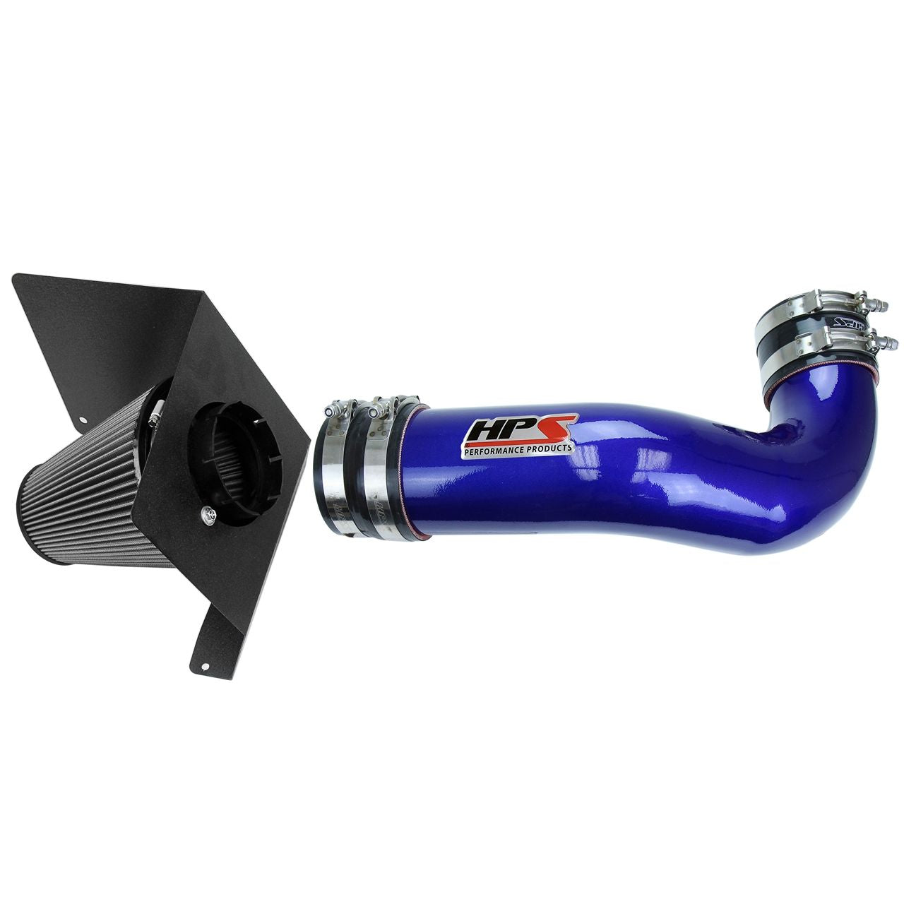 HPS Cold Air Intake Kit 07-08 Cadillac Escalade 6.2L V8, Includes Heat Shield, Blue