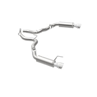 Thumbnail for MagnaFlow Axle Back, SS, 3in, Competition, Dual Split Polished 4.5in Tip 2015 Ford Mustang GT V8 5.0