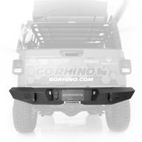 Thumbnail for Go Rhino 20-22 Jeep Gladiator JT Trailine Rear Full Width Bumper - Tex. Blk