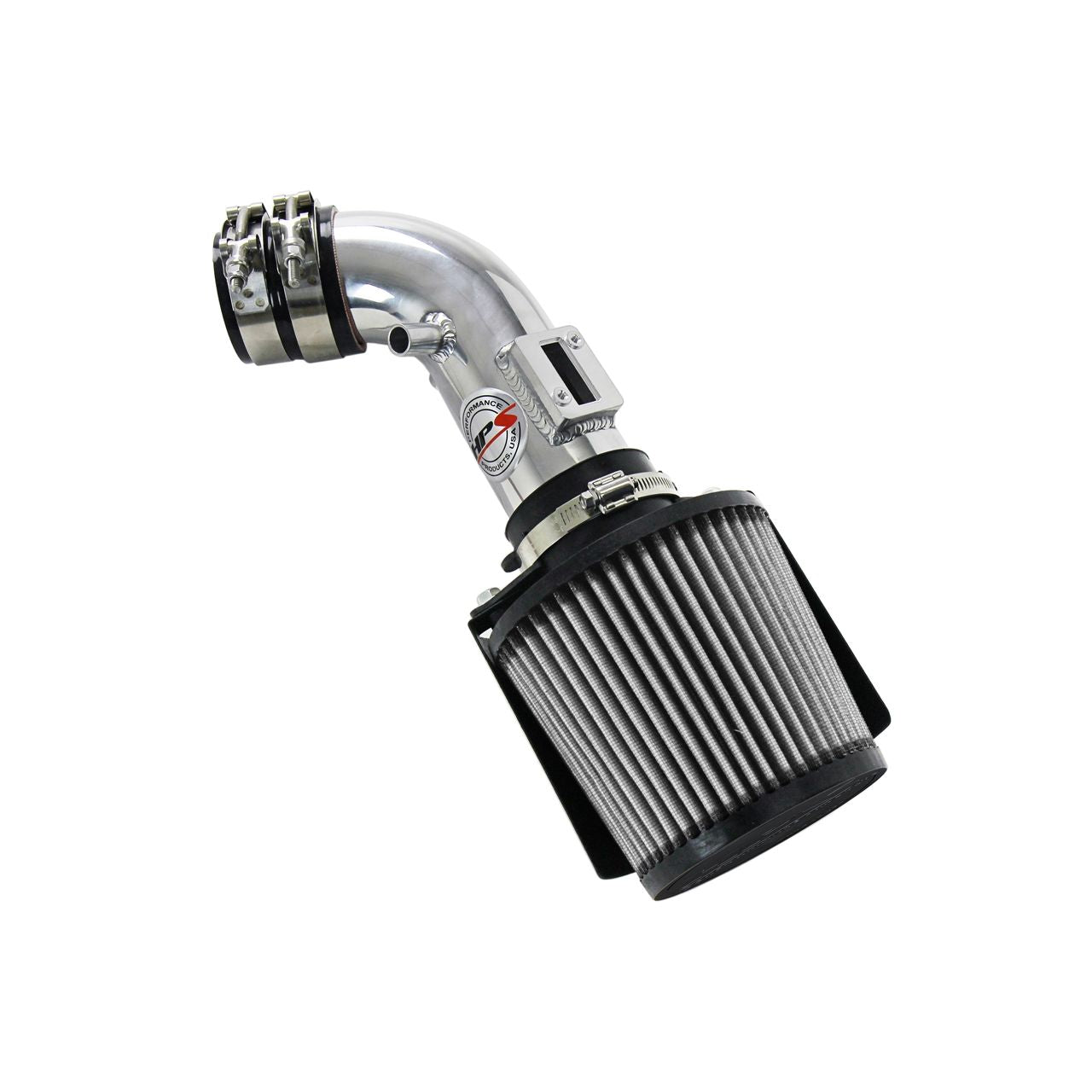 HPS Polish Shortram Air Intake + Heat Shield for 06-11 Honda Civic 1.8L 8th Gen