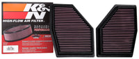 Thumbnail for K&N 2020 BMW M550i 4.4L V8 Replacement Air Filter (2 Per Box)