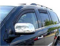 Thumbnail for AVS 07-10 Chrysler Aspen Ventvisor In-Channel Front & Rear Window Deflectors 4pc - Smoke