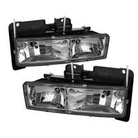 Thumbnail for Xtune Chevy Suburban 88-98 Crystal Headlights Chrome HD-JH-CCK88-C