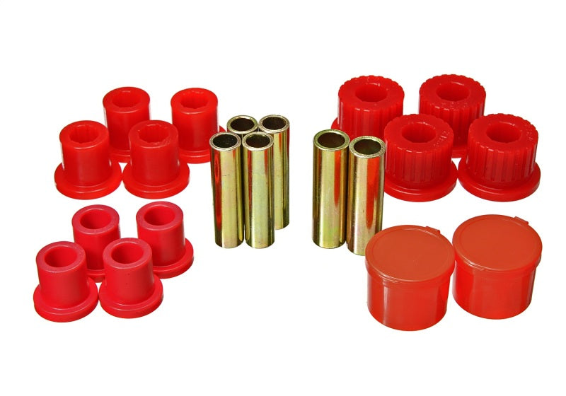 Energy Suspension 98-11 Ford Ranger 2/4WD Rear Leaf Spring Bushing Set - Red