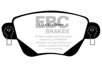 Thumbnail for EBC 01-04 Jaguar X-Type 2.5 Redstuff Rear Brake Pads