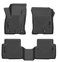 Thumbnail for Husky Liners 20-21 Ford Escape All Models Exc Hybrid Weatherbeater Front and 2nd Seat Liners - BLK