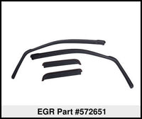 Thumbnail for EGR 09+ Dodge Ram Pickup Quad Cab In-Channel Window Visors - Set of 4 (572651)