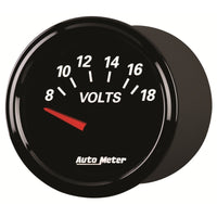 Thumbnail for Autometer Designer Black II 52mm 18V Voltmeter Gauge