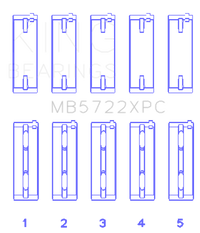 Thumbnail for King Mitsubishi 4B11T EVO X 2007+ (Size 0.25) Coated Performance Main Bearing Set