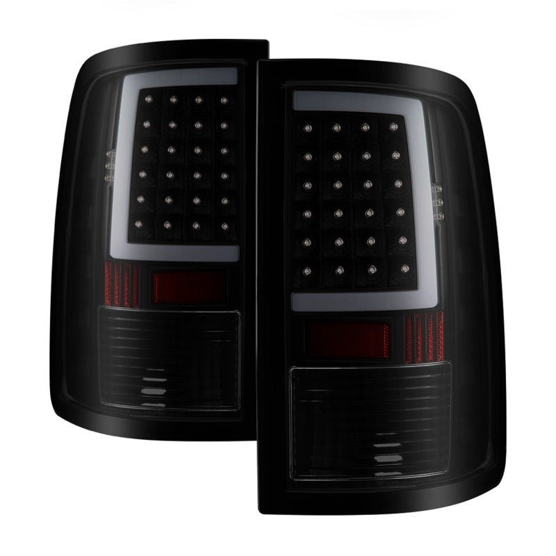 xTune 13-18 Dodge Ram 1500 (LED Model Only) LED Tail Lights - Blk Smk (ALT-ON-DRAM13V2-LBLED-BSM)