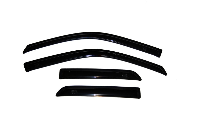 AVS 09-18 Dodge RAM 1500 Quad Cab Ventvisor Outside Mount Window Deflectors 4pc - Smoke