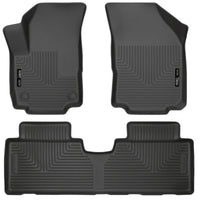 Thumbnail for Husky Liners 18-23 GMC Terrain WeatherBeater Black Front & 2nd Seat Floor Liners