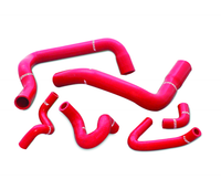 Thumbnail for Mishimoto 86-93 Ford Mustang Red Silicone Hose Kit