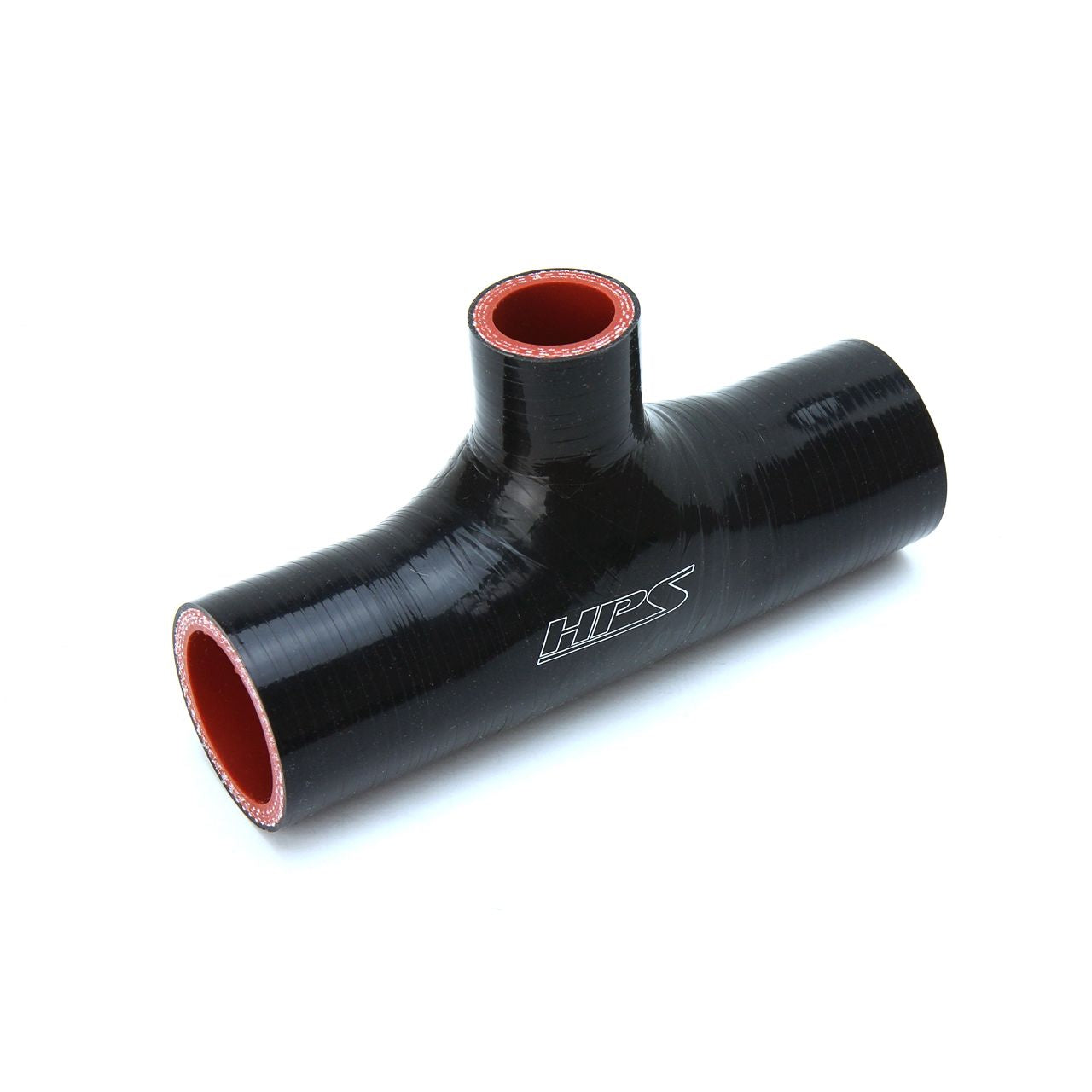 HPS 2.75" ID , 1" ID branch Black Silicone Coupler Blow Off Valve T Hose Tee