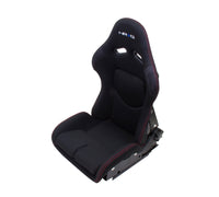 Thumbnail for NRG FRP Bucket Seat - Reclinable (Black Cloth w/Red Stiting)