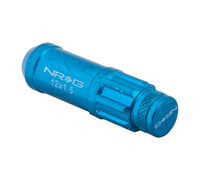 Thumbnail for NRG 700 Series M12 X 1.5 Steel Lug Nut w/Dust Cap Cover Set 21 Pc w/Locks & Lock Socket - Blue