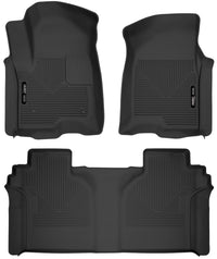 Thumbnail for Husky Liners 19-23 Chevrolet Silverado 1500 CC X-Act Contour Front & Second Seat Floor Liners