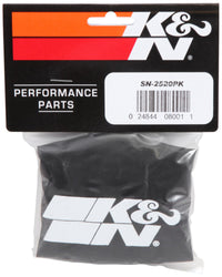 Thumbnail for K&N Snowcharger Air FIlter Wrap Round Tapered Black - 3.75in Base ID x 3in Top ID x 5in H