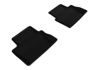 Thumbnail for 3D MAXpider 2013-2015 Chevrolet Malibu Kagu 2nd Row Floormats - Black