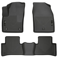 Thumbnail for Husky Liners 2018 Toyota CH-R Weatherbeater Black Front & 2nd Seat Floor Liners