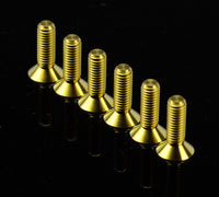 Thumbnail for NRG Titanium Steering Wheel Screw Upgrade Kit (Conical) - Chrome Gold