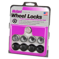 Thumbnail for McGard Wheel Lock Nut Set - 4pk. (Under Hub Cap / Radius Seat) M14X1.5 / 19mm Hex / .890in. L w/Caps