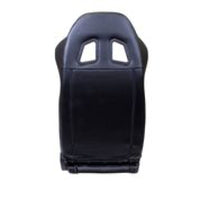 Thumbnail for NRG Reclinable Sport Seats (Pair) PVC Leather w/NRG Logo - Black w/White Stitching