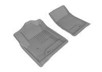 Thumbnail for 3D MAXpider 2014-2018 Chevrolet/GMC Silverado/Sierra Regular Cab Kagu 1st Row Floormat - Gray