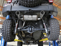 Thumbnail for aFe Rebel Series 2.5in 409 SS Axle-Back Exhaust w/Polished Tips 07+ Jeep Wrangler (JK) V6 3.6L/3.8L