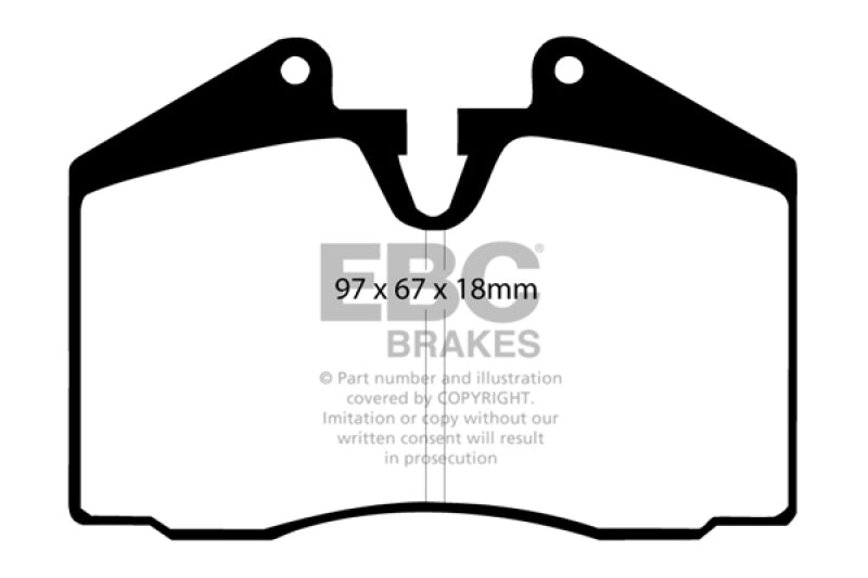 EBC 86-91 Porsche 928 5.0 Greenstuff Rear Brake Pads