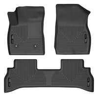 Thumbnail for Husky Liners 21-22 Buick Encore GX (RWD) WeatherBeater Front & 2nd Seat Floor Liners - Black