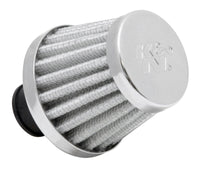 Thumbnail for K&N 2in Base OD x .375in Flange ID x 1.75in H Rubber Base Crankcase Vent Filter - White