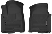 Thumbnail for Husky Liners 19-23 Chevy Silverado 1500 Crew Cab/Double Cab X-Act Contour Front Black Floor Liners